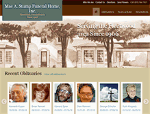 Tablet Screenshot of maestumpfuneralhome.com